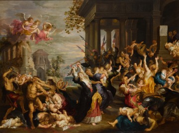 isaac abrahamsz massa Painting - Massacre of the Innocents Baroque Peter Paul Rubens